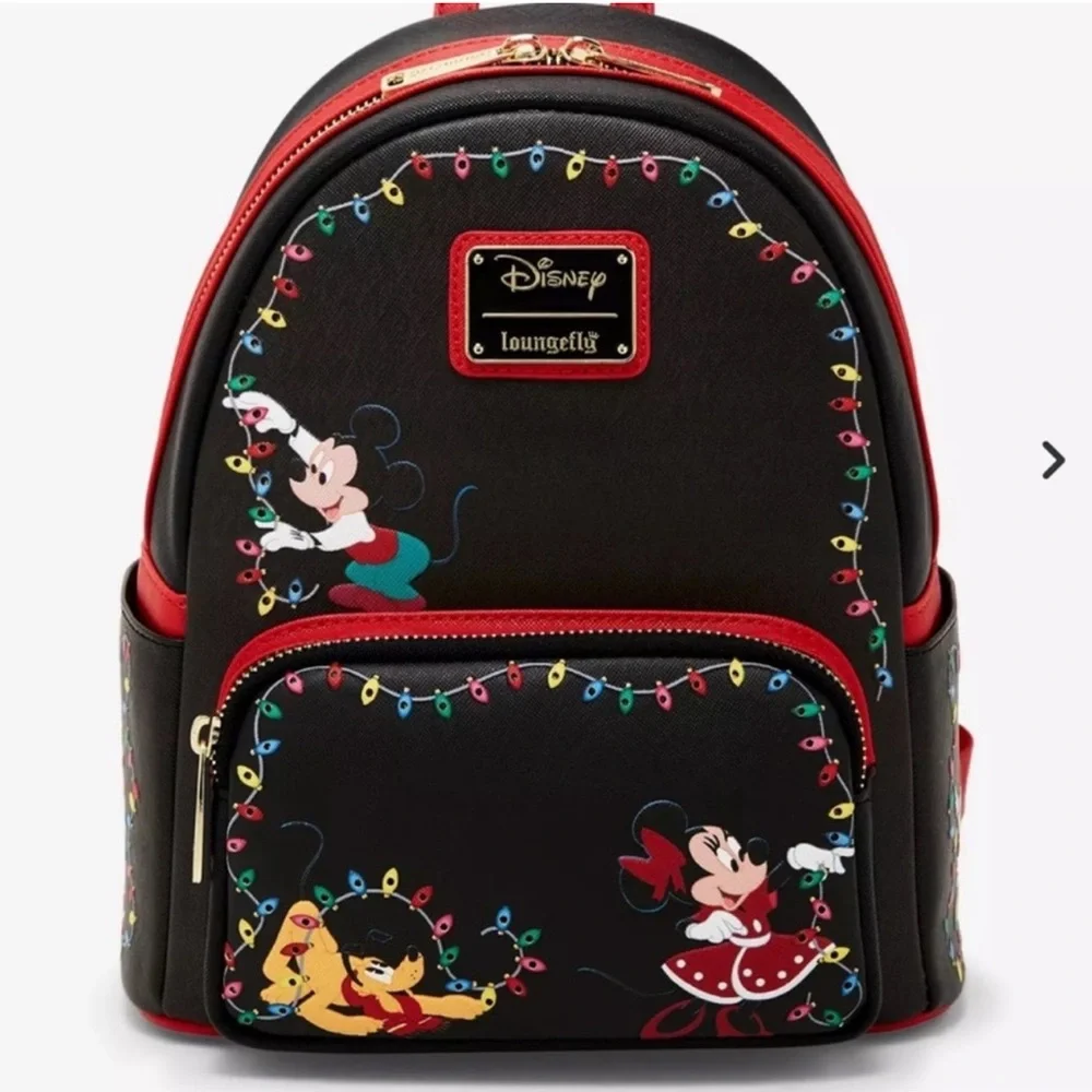 Loungefly Mickey Mouse & Friends Holiday Lights Mini Backpack